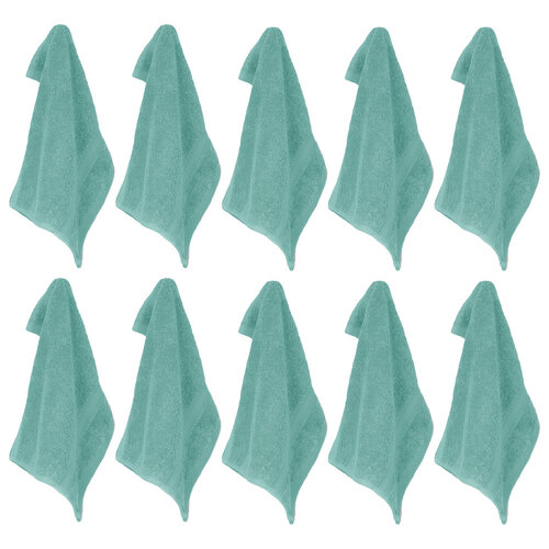 10PK Ardor St Regis Collection 32x32cm Face Washer Marine