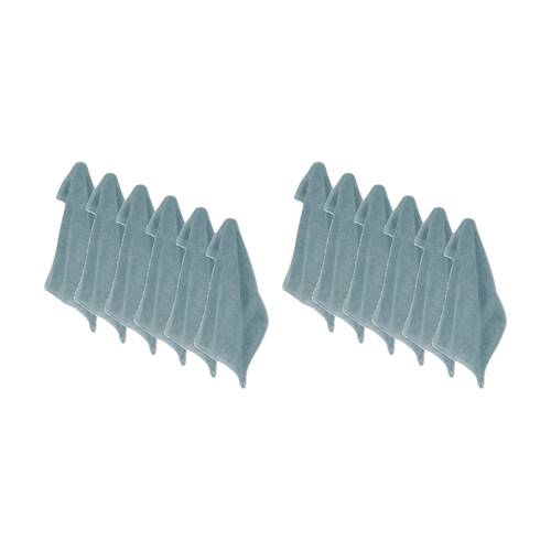 12x Ardor St Regis Collection 32x32cm Cotton Face Washer Towel Soft 600GSM Mist