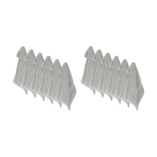 12x Ardor St Regis Collection 32cm Cotton Face Washer Towel Soft 600GSM Silver