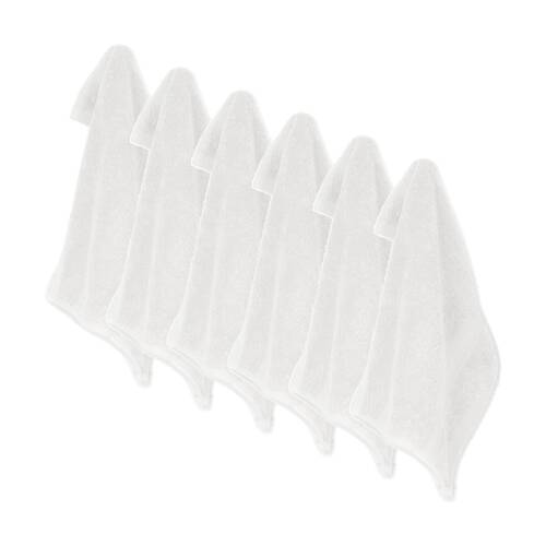 6x Ardor St Regis Collection 32x32cm Cotton Face Washer Towel Soft 600GSM White