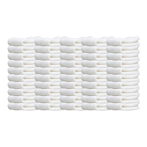 50PK Jason Commercial J-Dry Supreme Face Washer 33x33cm - White