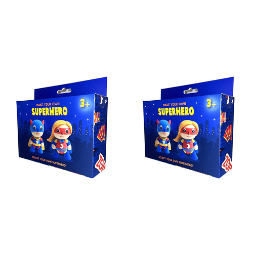 2PK Fizz Creations Make Your Own Dough Super Hero Modelling Set 3y+