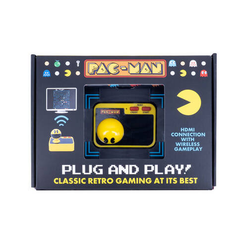 Fizz Creations Pac-Man Plug and Play Gaming Device All-In-One