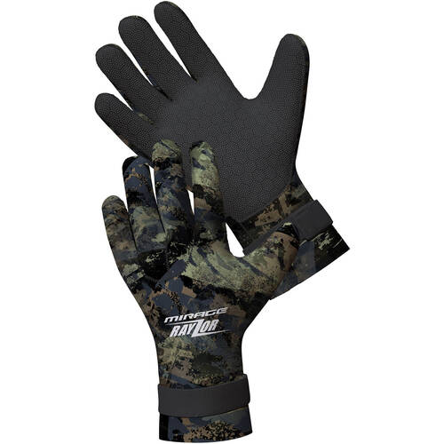Mirage 5mm High Density Neoprene Diving Water Gloves Small Camouflage