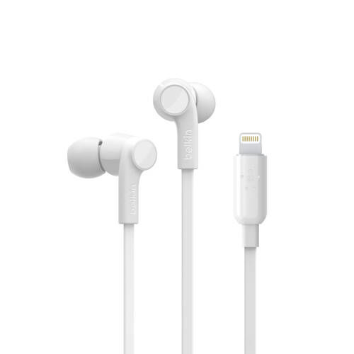 Belkin Rockstar Headphones w/ Lightning Connector - White