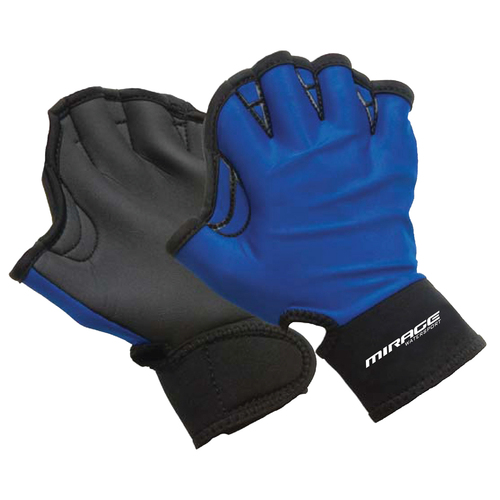 Mirage Watersports Swimming Training Gloves Blue Medium