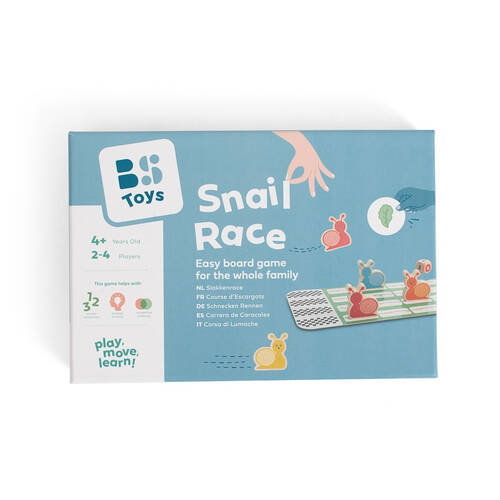 BS Toys Wood Snail Race Kids Indoor Games Toys 23.5x16cm 4y+