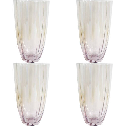 4PK LVD Water Glass Home/Kitchen Drinkware Decor 470ml - Lavender Haze