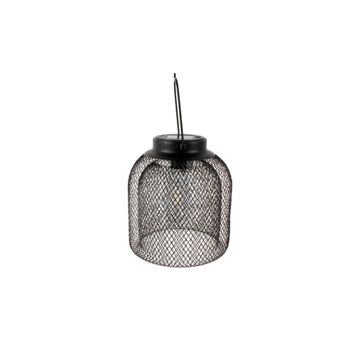 Yard Master 22x19cm Solar Outdoor Garden Lantern - Black