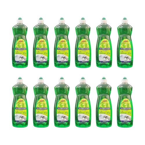 12PK Shinax Scented Dishwashing Liquid Detergent Apple 1L Dish Cleaning Soap