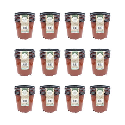 72pc Antheia Green Homewares Soft Plastic Seedling Pot 13x11.4cm - Brown