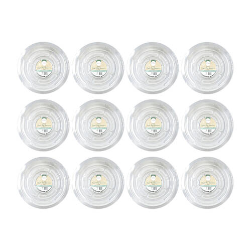 72pc Antheia Green Homewares PET Plant Pot Saucer 15cm - Clear