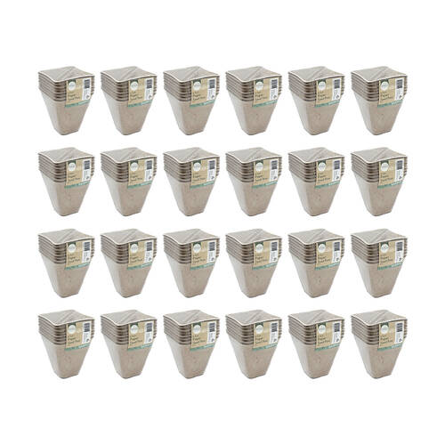 192pc Antheia Green Homewares Eco Square Paper Seed Pot 8cm 