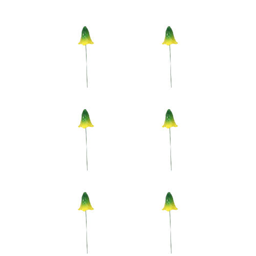 6PK Antheia Green Homewares Garden Stakes Mushroom 69cm