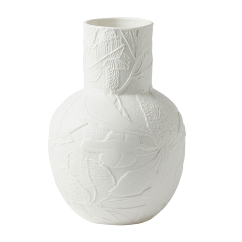 Pilbeam Living Banksia Porcelain Round Vase White 24cm