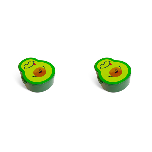 2PK Good Banana Bento Box 19.5cm Lunch Meal Container - Avocado