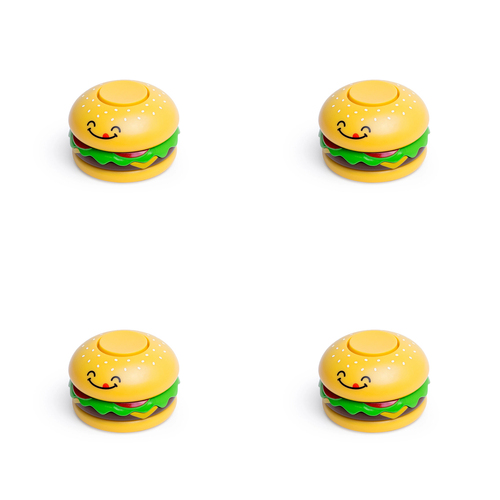 4PK Good Banana Fidget Spinner 20cm Cheeseburger Toy Kids 3y+