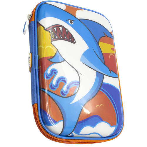 Glitter Critters Carry Me 24 Pencil Slot Pencil Case – Shark