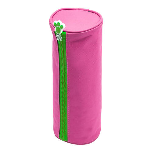 Glitter Critters RollMe Fabric Barrel Style Pencil Case – Pink