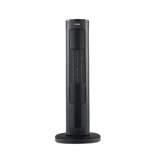 Goldair 2000W Ceramic Tower Heater w/ Remote Control 22x61.5cm - Black