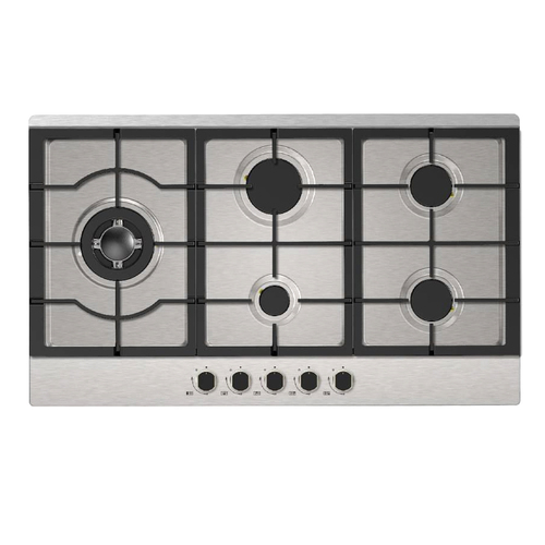 Kleenmaid Stainless Steel Built-In Gas Cooktop 5 Burner 90cm