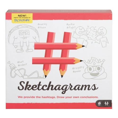 Mattel Games Sketchagrams Drawing Games 14y+