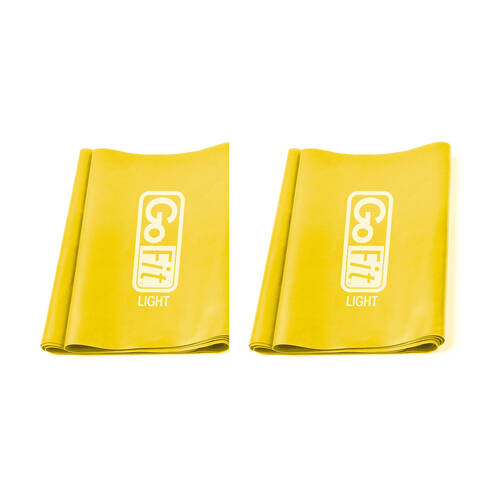2PK GoFit Latex Free Flat Band - Light