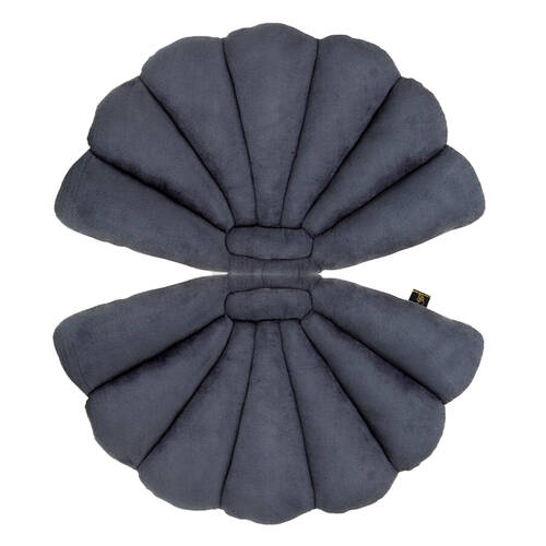 Garden Glory Shell Outdoor/Indoor Cushion For Chairs/Benches - Graphite