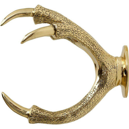 Garden Glory Claw Wall Mount Hose Holder - Gold/Brass