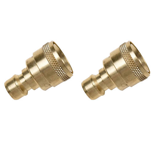 2PK Garden Glory Sprinkler Connection/Connector For Nozzle - Brass
