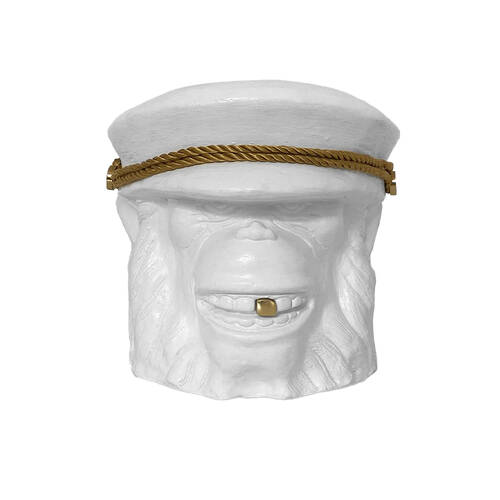 Garden Glory Monkey Flower/Plant Pot Decor Large - White