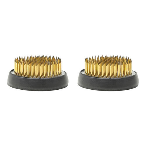 2PK Garden Glory Black Flower Frog Spiky Round Base - Small