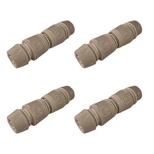 4PK Garden Glory Hose Extension Connector For Waterhose - Sahara/Beige