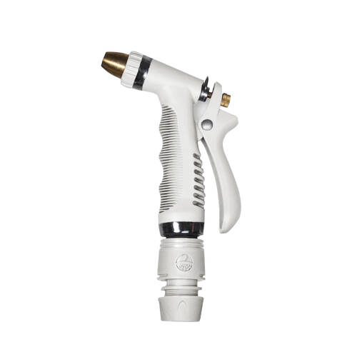 Garden Glory Spray Gun For 1/2in Water Hoses - White Snake