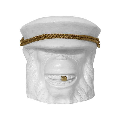Garden Glory Monkey Flower/Plant Pot Decor Small - White