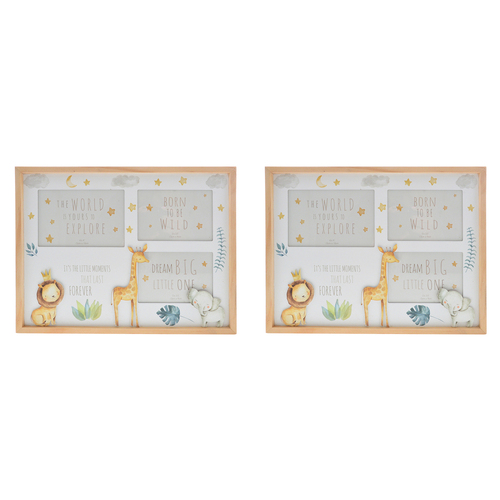 2PK Gibson Gifts Little Moments Collage Picture Frame 36x27cm