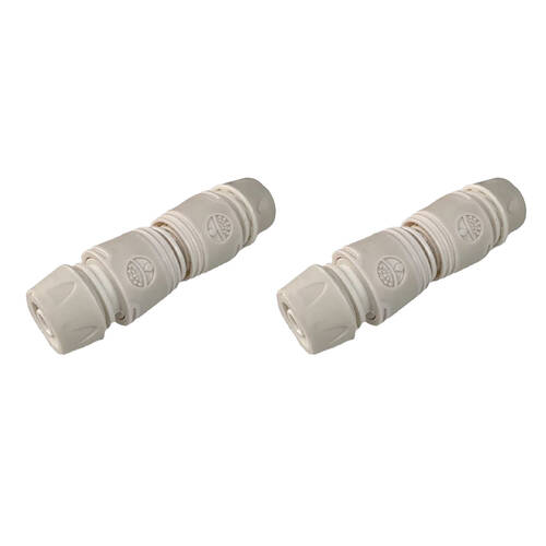 2PK Garden Glory Hose Extension Connector For Waterhose - White Snake