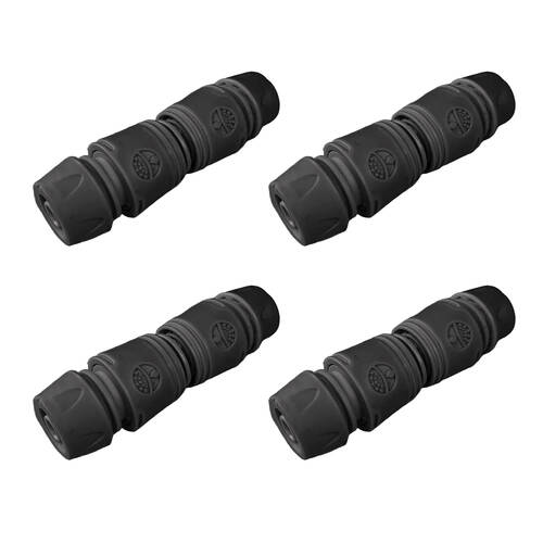 4PK Garden Glory Hose Extension Connector For Waterhose - Black Swan