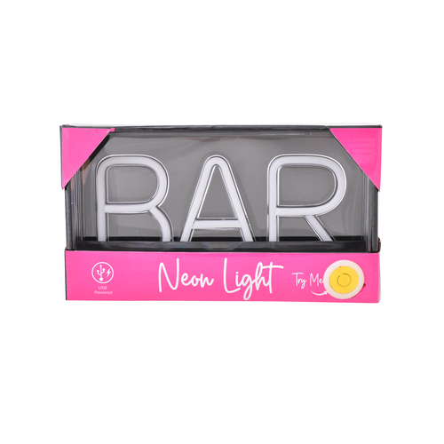 Gibson Gifts Bar LED Neon Light Stand Home/Room Decor 23cm