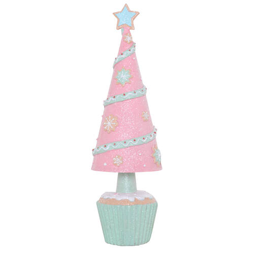 Gibson Gifts Fairy Floss Gingerbread Tree Christmas Decoration 100x100x310mm