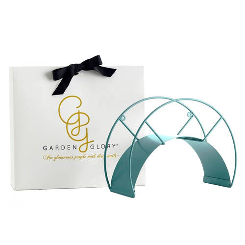 Garden Glory Classic Wall Mount Hose Holder - Caribbean Kiss Turquoise