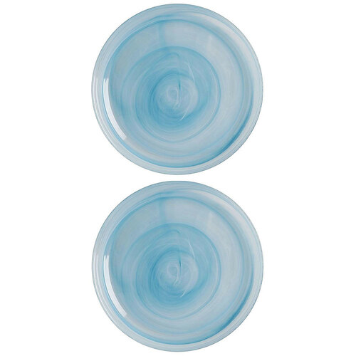 2PK Maxwell & Williams Marblesque 34cm Plate - Blue