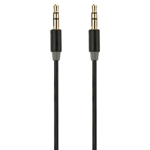 Gecko Black 1M Slimline Sound Wire Aux Cable