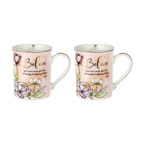 2PK LMD Someone Special New Bone China Coffee Mug 360ml - Orange