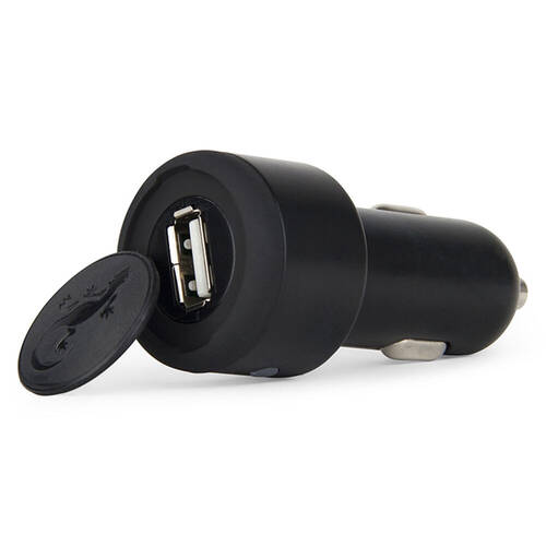 Gecko 1.0A USB Car Charger - Black
