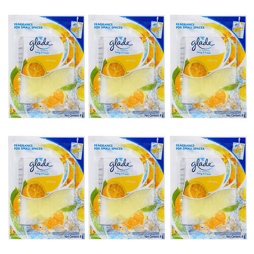6PK Glade Hang It Fresh Air Freshener Fresh Wild Berries 8g