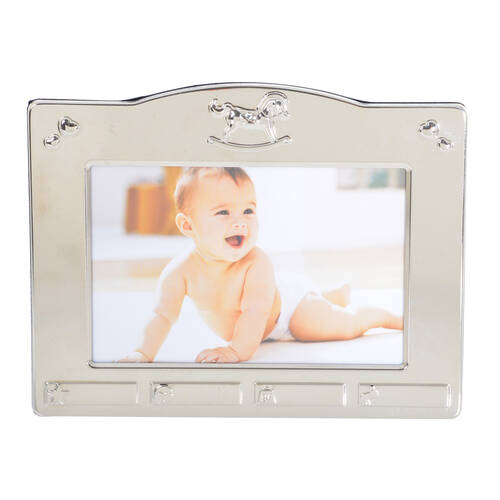 Gibson Gifts Rocking Horse Photo Frame 6x4'' R Decor - Silver