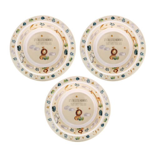 3PK Gibson Gifts Little Moments Baby/Children Feeding Bowl