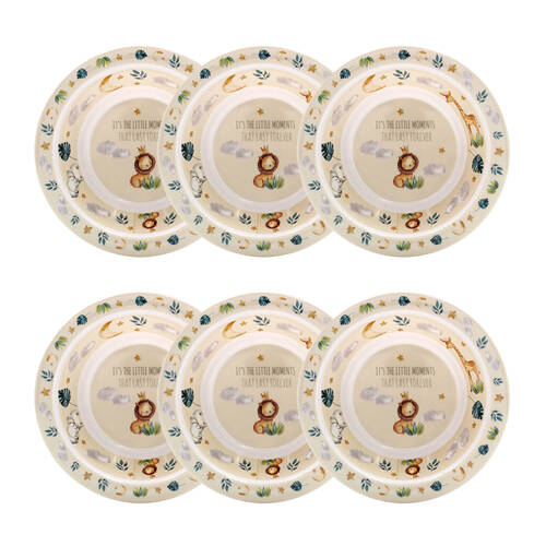 6PK Gibson Gifts Little Moments Baby/Children Feeding Bowl
