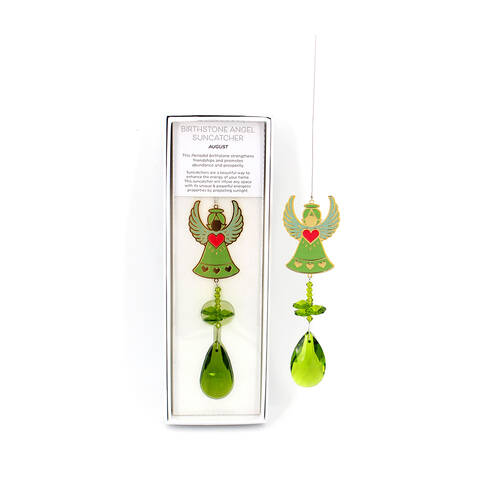 Gibson Gifts Birthstone Angel Suncatcher August Display Decor